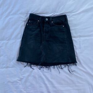 h&m denim skirt